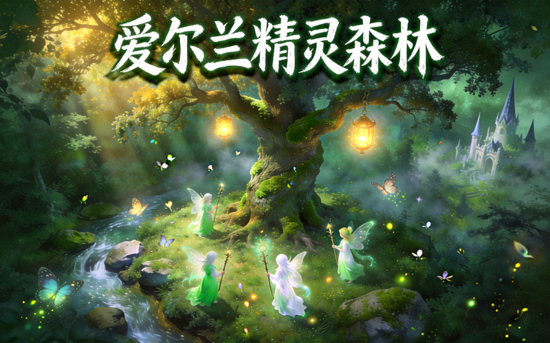 爱尔兰精灵森林奇幻风格游戏画面